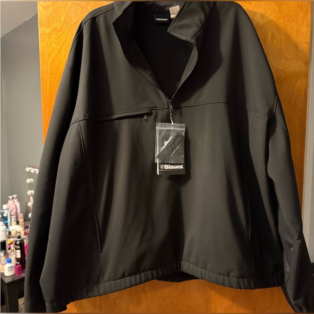 Blauer charcoal black 1/4 zip with Tags.  Dispatcher uniform